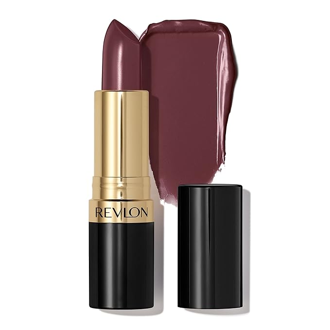 Revlon Super Lustrous Lipstick, Creamy Formula For Soft, Fuller-Looking Lips, Moisturized Feel, 045 Naughty Plum, 0.15 oz