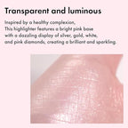 Amuse SEOUL Face Diamond Pink Diamond Highlighter | High Glossy Face Illuminator Highlighting Powder, Highlighter Makeup, Shimmer Glow, Rose & Gold Glow Highlighter, Cruelty-Free & Vegan (4.7g)