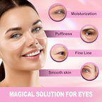 Under Eye Patches 6 PCS Silicone Reusable Eye Patches for Wrinkle, Puffiness Eyes, Dark Circles - Overnight Skin Facial Moisturizing Treatment for All Skin - Hypoallergenic Smile Line Pads