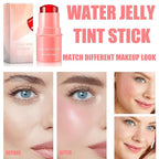 Milk Cooling Water Jelly Tint, Jelly Blush Stick Makeup Jelly Tint, Milk Jelly Blush, Cruelty Free, Blush Stick for Cheeks and Lips