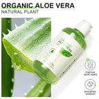 Organic Aloe Vera Gel, Aloe Vera Gel for Face, Body and Hair, Deeply Hydrating, Nourishing After Sun Skin Care, Aloe Vera Soothing Gel Cooling Cooling, Calming and Soothing 6.76 Fl Oz