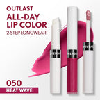 COVERGIRL Outlast All-Day, 050 Heat Wave, Lip Color, 24-Hour Wear, Hydrating Balm, Kiss-Proof, Moisturizing, Vegan Formula, 0.07oz/0.08oz