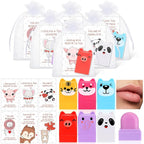 30 Sets Wild Animal Birthday Lip Balm Gifts Bulk Baby Shower Prizes Gift Girl Birthday Lip Balm Jungle Animal Party Favors for Preschool Toddler Boy Girl Classroom Prizes Classroom Prizes