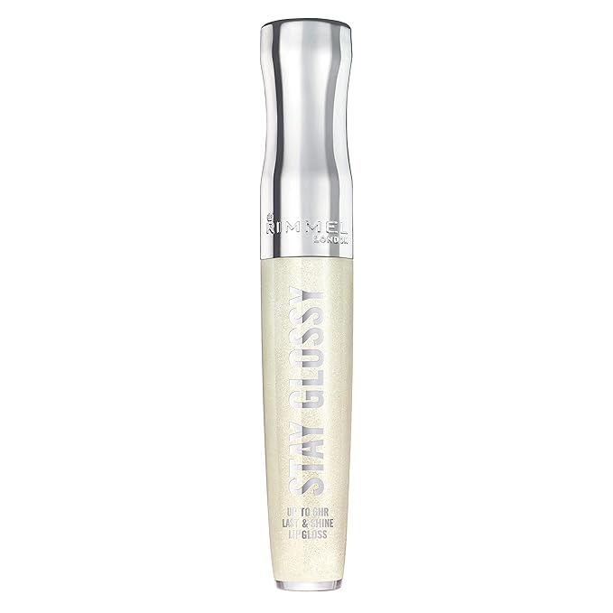Rimmel Stay Glossy Lip Gloss - Non-Sticky and Lightweight Formula for Lip Color and Shine - 815 Halo-There, .18oz