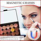 Magnetic Makeup Palette Empty with Mirror - Professional Empty Makeup Palette and Strong Magnetic Base - DIY Cosmetics Storage Box for Eyeshadow, Blush, Lipstick - Compact & Portable Design.