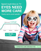 3D Steam Eye Masks for Dry Eyes, 20-Pack Warm Eye Mask, Relief Eye Fatigue & Dark Circle, Heat Sleep Eye Mask for Puffy Eyes, Disposable Eye Mask, Moist Hot Compress Eye Patch for Sleeping, Unscented