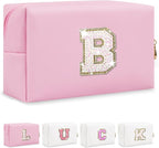 Personalized initial letter makeup bag,