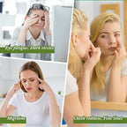 Jade Facial Mask, Jade Sleep Natural Stone Mask, Green Facial Cooling Mask, Jade Eye Mask Beauty Skincare Massage Tools for Alleviate Puffiness Face Massage Puffy Eyes Dark Circles