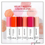 AKARY Velvet Mousse Liquid Blush Makeup for Cheeks, (02 Pink)