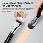 Foundation Brush, EIGSHOW Pro Slanted Brushes Angled Bristles Mask Kabuki Face Brush Perfect for Powder Liquid Cream Buffing Blending (F625)