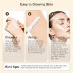 Dermaplaning Razor for Face - 10 Blade Refills, Dermaplaning Tool for Face Help Exfoliate and Smooth Skin, Easy-to-Use Facial Razors, Eyebrow Razor & Peach Fuzz Removal for Beauty