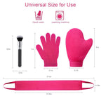 Self Tanning Mitt Applicator - 4 in 1 Self Tanner Mitt Applicator, Back Tanning Mitts Self Tanner Mitt Tanning Glove for Self Tan Mitt Sunless Tanner Mitt Applicator Tan Mit Tanning Brush