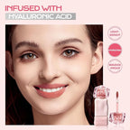 Mistine Makeup Velvet Lip Gloss Matte Lip Cream Liquid Lipstick Softening with Hyaluronic Acid Lip Tint, Non-Sticky Lightweight Lip Color V02 Pink Crush Limited Edition 0.1 fl oz