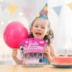 Barbie 12 Piece Plant Based Lip Gloss, Girls Party Favors, First Makeup Set for Girl, Perfect for Parties, Sleepovers, and Birthday Gifts, Ages 3+, by Townley Girl