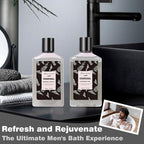 Valentines Day Gifts for Men Spa Gifts for Men, Charcoal Bath and Body Gift Set for Men, 10 Pcs Spa Kits Ideal Birthday, Christmas. Men's Relaxation Bath Baskets, Self Care Kit