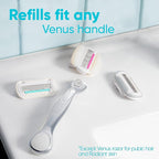 Gillette Venus Extra Smooth Charcoal Women's Razor Blade Refills, 6 Count