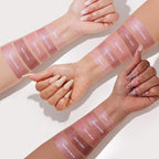 Multi Cream Blush & Blush Brush Set, Korean Makeup Blush for Cheeks, Multi-Use Face Balm, Lightweight & Hydrating, Blendable Color, Non-Greasy, Soft Bristles for Radiant Finish (Pink Camellia)