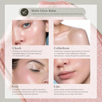 Multi Glow Balm, Cream Blush for Cheeks, Blush Balm Face Makeup, Radiant Finish, Hydrating, Creamy, Lightweight & Blendable Color, Face Makeup, 0.63 Oz