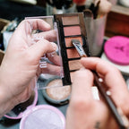 FCLUB 100Pack Empty Eyeshadow Metal Pans Cosmetic Eyeshadow