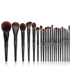 Jessup Makeup Brushes Set Premium Synthetic Powder Foundation Highlight Concealer Eyeshadow Blending Eyebrow Liner Spoolie Brush Set Black 21pcs T271