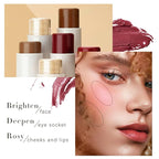 3 Colors Highlilghter Contour Blush Sticks Creamy Sticks All Skin 1 L