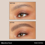 Morphe Micro Dual Eyebrow Pencil - Dual-Ended Brow Pencil Featuring a Retractable, Ultra-Precise, Pointed Tip - Richly Pigmented, Smooth-Gliding, Long-Lasting Wax Formula - Cold Brew (0.003 oz)