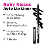 Ruby Kisses Auto Lip Liner Pencil, Long Lasting, Lip