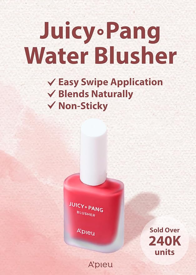 A'PIEU JUICY-PANG WATER BLUSHER (RD01 - Popping Cherry) Beauty Makeup