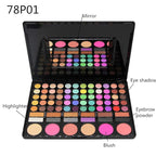 Pro Makeup Gift Set All In One Makeup Palette Cosmetic Contouring Kit 78 Colors Eyeshadow Palette with Blush, Face Powder and Lip Gloss #1 - Ideal Gift for Holiday