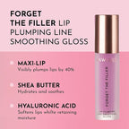 Women's Forget The Filler Lip Plumper Line Gloss, Violet Bloom, Purple, 0.11 Fl Oz (Pack of 1)