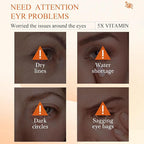 Eye Cream For Dark Circles, Vitamin C Eye Cream For Dark Circles, Puffiness and Bag, Anti Aging Eye Cream Firming Skin, Reduces Fine Lines, Moisturizing Eye Cream for Dry Skin around Eyes