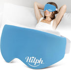 Hilph Microwave Warm Eye Mask for Dry Eyes, Heated Eye Mask Moist Heat Warm Eye Compress for Blepharitis, Styes, Tired Itchy Eyes, Eye Strain, Fatigue Eye Treatment (Blue)