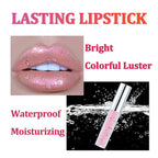 Metallic Lipsticks for Women, Glossy Lipstick Long Lasting Glossy