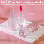 Magic Color Changing Lip Oil，Plumping Glimmer Color Changing Lip