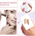 Makeup Mixing Palette with Handle Stainless Steel Makeup