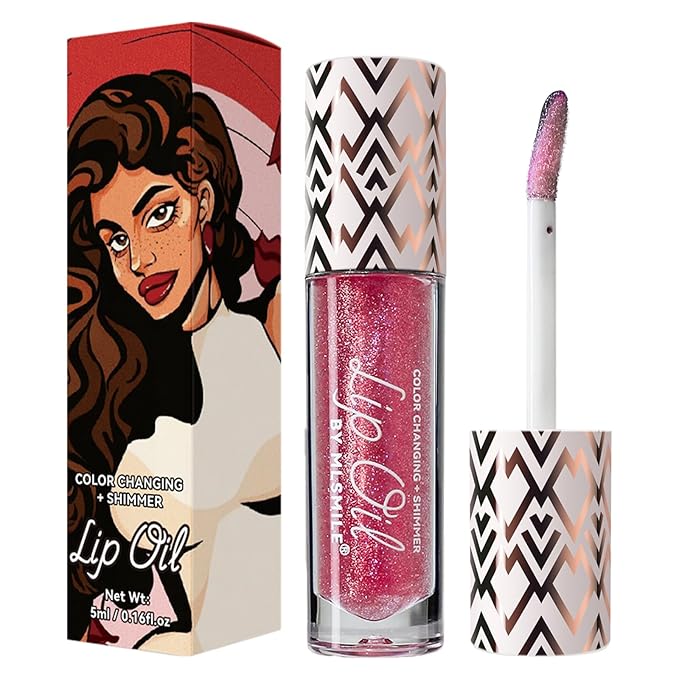 Boss Up Color Changing Lip Oil, Shimmering Temperature Lip