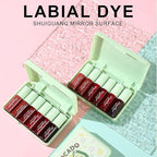 Miniling 6-Color Korean Lip Tint Set - Watery, Velvet Matte Lipsticks for Lips and Cheeks - Long-Lasting, Non-Stick, Shimmery