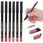 6pcs Lip Liner, Professional Waterproof Matte Long Lasting Long