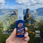 KINeSYS Lightly Mango Scented Clear Spray Sunscreen, SPF 30, Hypoallergenic, Broad Spectrum UVA/UVB protection for Face & Body; Alcohol, PABA & Oxybenzone FREE, Vegan, 170+ Sprays, 1 fl oz (Pack of 2)