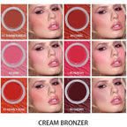 6 Colors Face Blush,Waterproof Matte Long Lasting Lightweight and Women