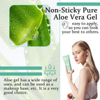 Aloe Vera Gel for Face,Moisturizing Hydrating After Sun Lotion for Body,Non-Sticky Pure Aloe Vera Gel,Fast Absorbing,All Skin Types
