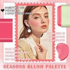 Blush Cream for Cheeks,Face Matte Contour Blush Makeup,Buildable Shimmer Facial Cheek Blusher Shades,Blendable Cosmetic Makeup Blush 03