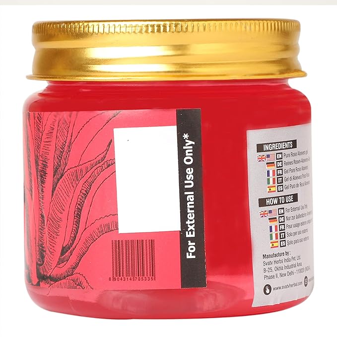 SVATV Rose Aloe Vera Gel | Natural aloe vera gel - 200g | 7.05 Oz | 0.44 Lbs