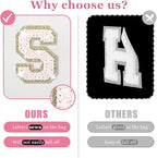 Personalized initial letter makeup bag,