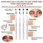 4 Colors Freckle Pen,Waterproof Freckle Makeup Pen,Lightweight Long Lasting Quick Dry Dot Spot Makeup Pen - Light Brown,Natural Coffee,Chestnut,Dark Brown