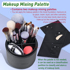 Bueart Design Pro makeup Artist 34Pcs Deluxe Real Goat Hair Horse hair Makeup Brushes Set with extra Large Holder High End Professional labeled makeup brush set with natural Pony Hair