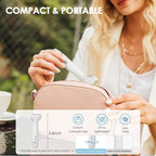 5 in 1 Facial Hair Removal and Bikini Hair Trimmer for Women, Nose Eyebrow pubic Hair Trimmer,Replaceable Electric Razors, Waterproof Electric Shaver Easy Cleaning, Women's Grooming Kit