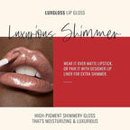 Runway Rogue LuxGloss Lip Gloss, High-Pigment Shimmery Suede Mocha-Nude Lip Gloss, ‘Ready to Wear’