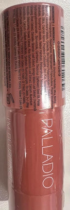 Palladio I'm Blushing 2-in-1 Cheek and Lip Tint, Buildable Lightweight Cream Blush, Sheer Multi Stick Hydrating formula, All day wear, Easy Application, Shimmery, Blends Perfectly onto Skin, Peach