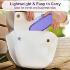 co2CREA Hard Case and Replacement Head Compatible with Finishing Touch Flawless Facial Hair Remover Electric Face Razor for Women (Lavender Case + Replacement Head)